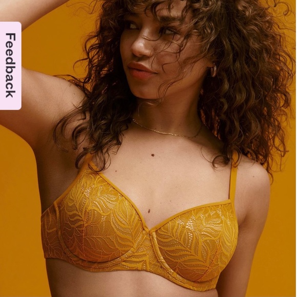 ❗️Sold❗️HOST PICK • ThirdLove • Lace Demi Bra • Sunflower - Picture 3 of 11